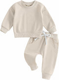 Tiaham Baby Boy Clothes Girl Outfits Fashion Sweatshirt Sweat Pant Kids Toddler Tops Pant Sets