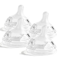 Natural Flow Baby Bottle Silicone Nipple, Extra Slow Flow (SS), 0+ Months, 4 Counts