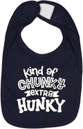 Wild Bobby Kind of Chunky Extra Hunky Humor Infant Premium Jersey Baby Bib