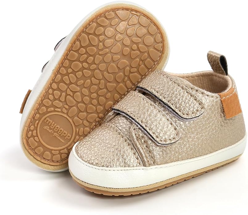 Clowora Baby Boys Girls Shoes Non-Slip Rubber Sole Sneakers Infant First Walking Toddler Crib Shoes Newborn Loafers Flats.