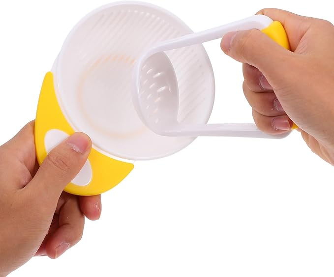 Mash and Serve Bowl, 2 Sets Food Masher Bowl Food Mill Portable Masher Maker for Baby