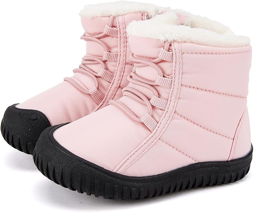 BMCiTYBM Toddler Baby Snow Boots Winter Shoes Boys Girls Cold Weather Baby Faux Fur Shoes