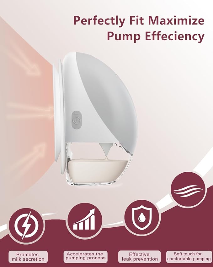 2 Pack Full Breast Pump Kits Compatible with Momcozy Upgraded Mobile Flow M9, Upgraded M9 Full Set Parts Including 24mm FlnageX2, Red ValveX2, Red DiaphragmX2, ContainerX2, 2 Set-red Overall