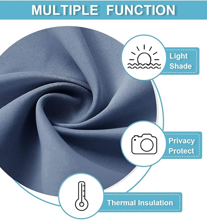 RYB HOME Privacy Curtain for Sliding Glass Door, Light Block Noise Reduce Insulated Curtain Screen Ceiling to Floor for Locker Room Basement Bedroom Closet, 100 inch Wide x 96 inch Long, Stone