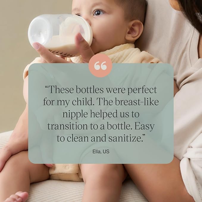 Tommee Tippee Natural Start Anti-Colic Baby Bottles - 9oz, Newborn 0+, Slow Flow, Pink (Pack of 12)