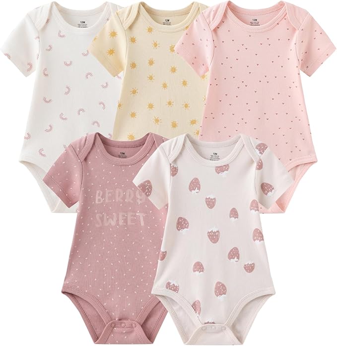 Newborn Layette Gift Set 27-Piece Baby Girl Clothes Bodysuits, Pants Essentials and Accessories 0-12Months