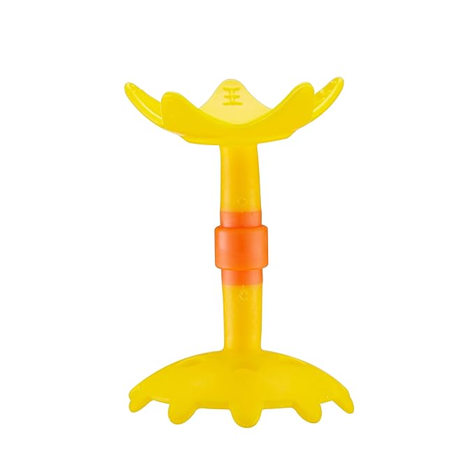 Innobaby Original Teethin Smart EZ Grip Star Teether and Sensory Toy for Babies and Toddlers. BPA Free Teether Yellow