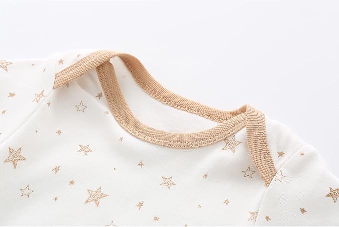 Fashion Unisex baby Boy Girl Bodysuits 5-Pack Casual Cotton Soft Infants Outfit New born Clothes