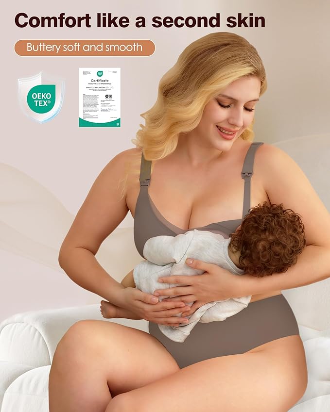 As Fairy Nursing Bras for Breastfeeding Mesh Lace Seamless Maternity Bra Pregnancy Sleep Wireless Pumping Bralette