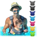 WaterLand Baby Carrier - Innovative Carrier You Can Use Both in Water & Land - Waterproof Infant Chest Holder with Adjustable Straps, Lightweight Toddler Harness for Pool & Beach (Grey)