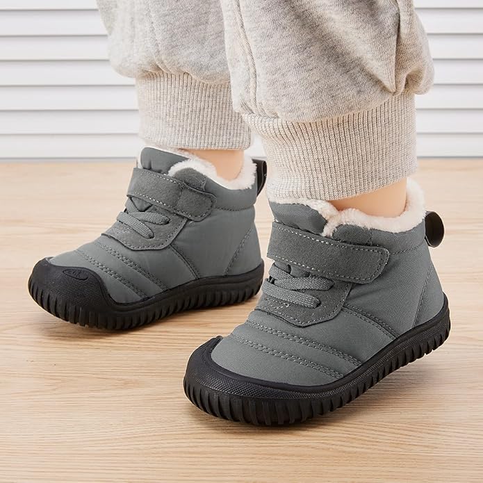 BMCiTYBM Toddler Baby Snow Boots Winter Shoes Boys Girls Cold Weather Baby Faux Fur Shoes