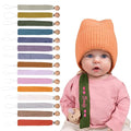 Personalized Bohemian Pacifier Clip Embroidered with Name is The Perfect Newborn Gift Made from eco-Friendly Bamboo!（Green）