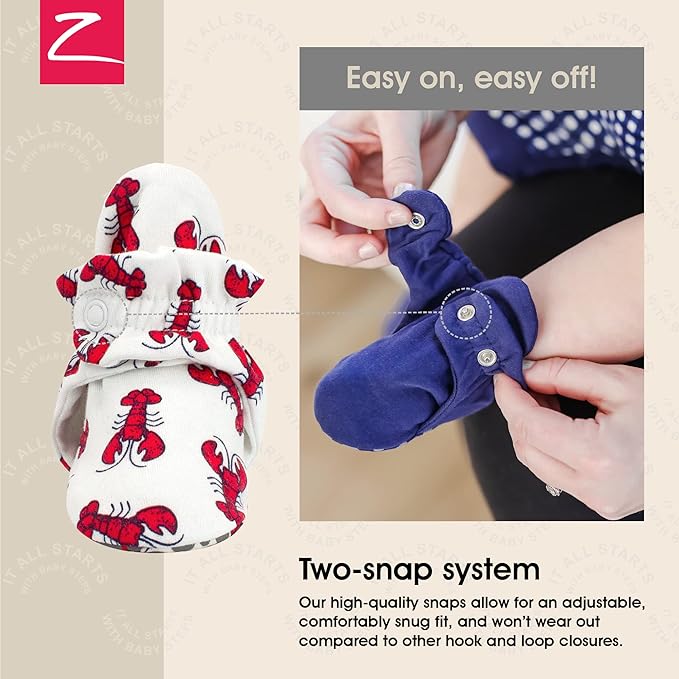 Zutano Organic Baby Booties Newborn Infant, Lost Baby Socks Solution, Unisex, Girl, Boy, 0-3, 3-6, 6-12, 12-18, 18-24 Months