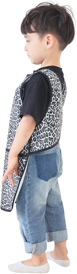 Kids Painting Apron – Waterproof Art Smock for Toddlers & Preschoolers, Messy Play, Baking, Crafts, Cooking, Mealtime