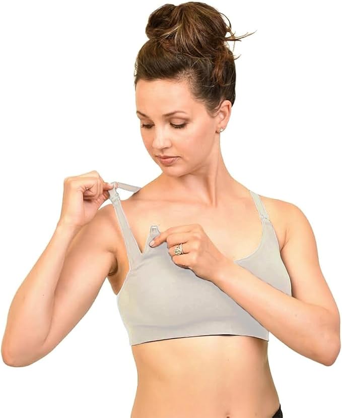 Bamboobies Maternity Nursing Bra for Breastfeeding - Underwire-Free Essential for Nursing