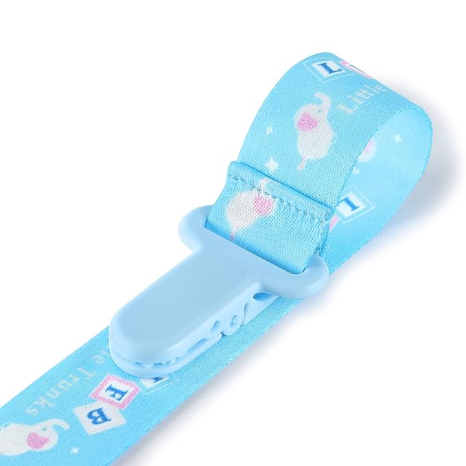 Littleforbig Adult Pacifier Clip Little Trunks 3 Paci Clips Set - Blue
