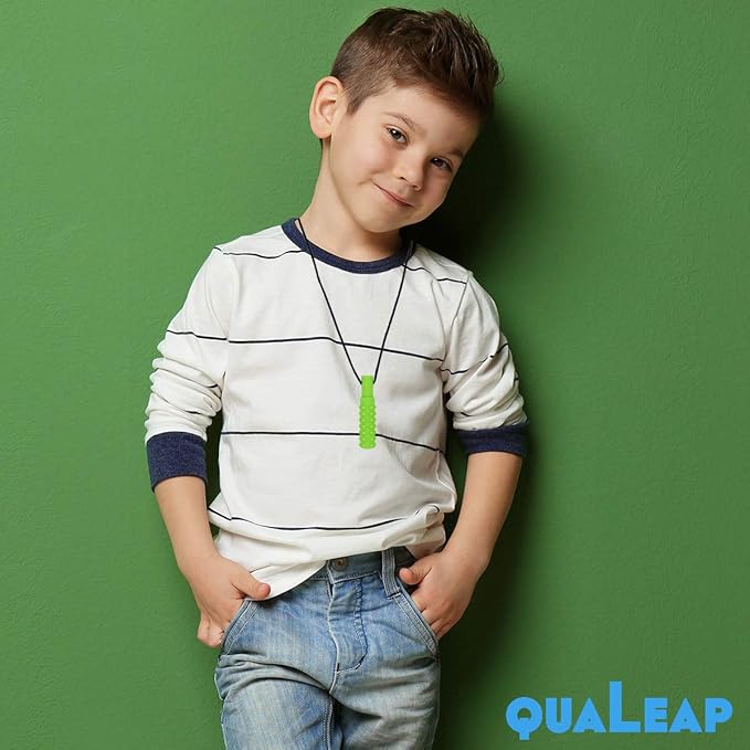 Xtra Tough (XT) Sensory Chew Necklace (3 Pack) - Sensory Oral Motor Aids Teether Toys for Autism, ADHD, Baby Nursing or Special Needs- Designed for Moderate & Aggressive Chewer