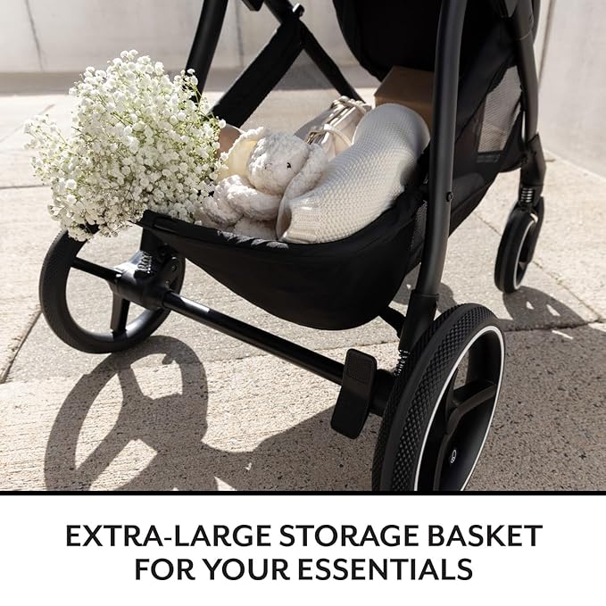 Evenflo Shyft Intuiti+ Travel System Featuring Revolve180 LiteMax™ NXT Rotating Rear-Facing Lightweight Preemie and Infant Car Seat with SensorySoothe 3-30 lbs. (Angler Tweed)