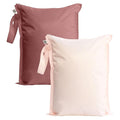 Tiny Twinkle Wet Dry Bag – 2 Pack Reusable Waterproof & Mess Proof Wet Bags for Swimsuits & Travel, Baby Towels & Beach Essentials,a Diaper Bag Must-Have(Rose, Burgundy)