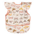 Tiny Twinkle Short Sleeve Apron Baby & Toddler Bib for Girls – Waterproof, Mess-Proof Bibs for Eating & Feeding, Machine Washable,Perfect Holiday Gift (Flutter, 6–24M)