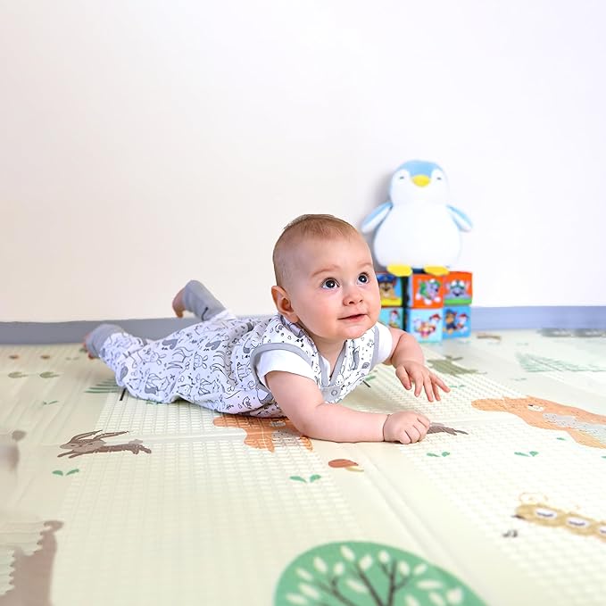 Mama Cheetah Toddler Sleep Sack with Feet 3T-4T, 0.5 TOG Organic Cotton Baby Wearable Blankets with Legs, Baby Sleeping Bag for Walkers, Early Walker Large