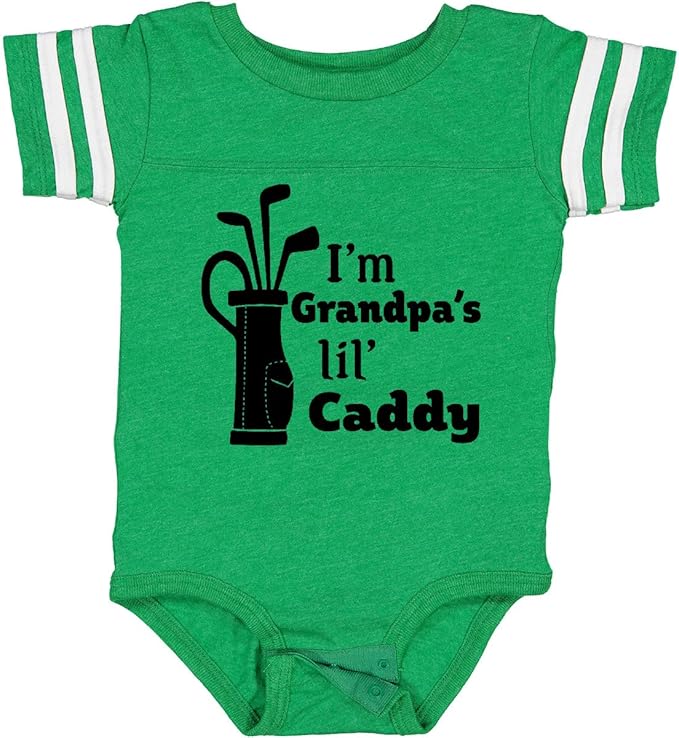 inktastic I'm Grandpa's Lil' Caddy- Golf for Kids Baby Bodysuit