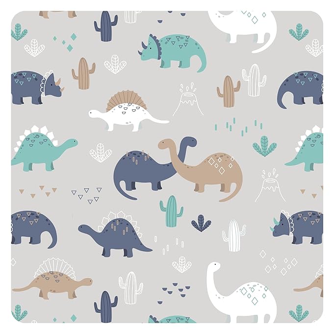 BapronBaby Desert Dinos Bapron - No Neck Tie Safer Bib for Baby & Toddler - Soft Waterproof Stain Resistant - Machine Washable - Sz Preschool 3-5yrs