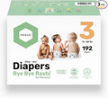 Parasol Clear+Dry Disposable Diapers and Clear+Pure Wipes, RashShield Protection, Size 3 (16-28 lbs), Diaper Bundle of 192 Diapers & 240 Wipes
