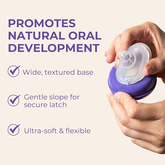 Lansinoh NaturalWave Baby Bottle Nipples, Extra Slow Flow, Size XS, 0+ Months, 4 Count – 100% Soft, Durable Silicone, Made Without BPA BPS, Anti-Colic, Supports Baby’s Developing Mouth and Teeth