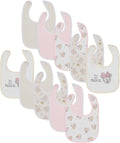 Disney 10-Pack Mickey Mouse Baby Bibs – Ten Soft, Absorbent, and Adjustable Cotton Bibs for Mess Free Meals