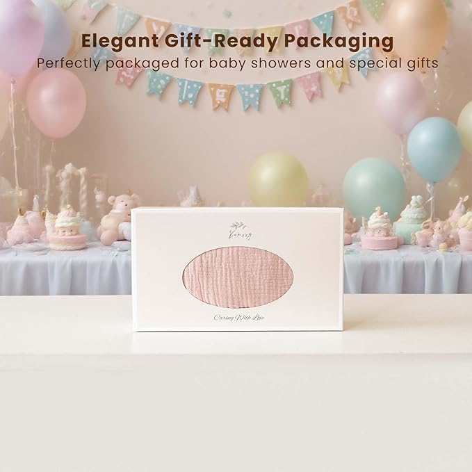 Konssy Muslin Baby Sleep Sack 0-6 Months 0.8 TOG, 2 Pack 100% Cotton Wearable Blanket for Babies, 2-Way Zipper Breathable Sleeping Sack Infant Toddler Essentials for Girls and Boys (Blossom, Pink)