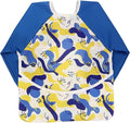 Infant Toddler Baby Waterproof Sleeved Bib, Bib with Sleeves&Pocket, 6-24 Months