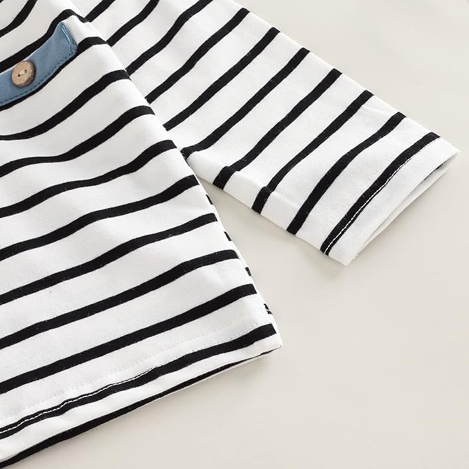 Toddler Baby Boy Clothes Solid Color Long Sleeve Crewneck Sweatshirt Top Casual Pants Set 2Pcs Fall Winter Outfits
