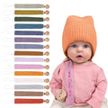 Personalized Bohemian Pacifier Clip Embroidered with Name is The Perfect Newborn Gift Made from eco-Friendly Bamboo! (Pink)