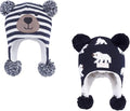LANGZHEN Toddler Kids Infant Winter Hat,Earflap Knit Warm Cap Fleece Lined Beanie for Baby Boys Girls