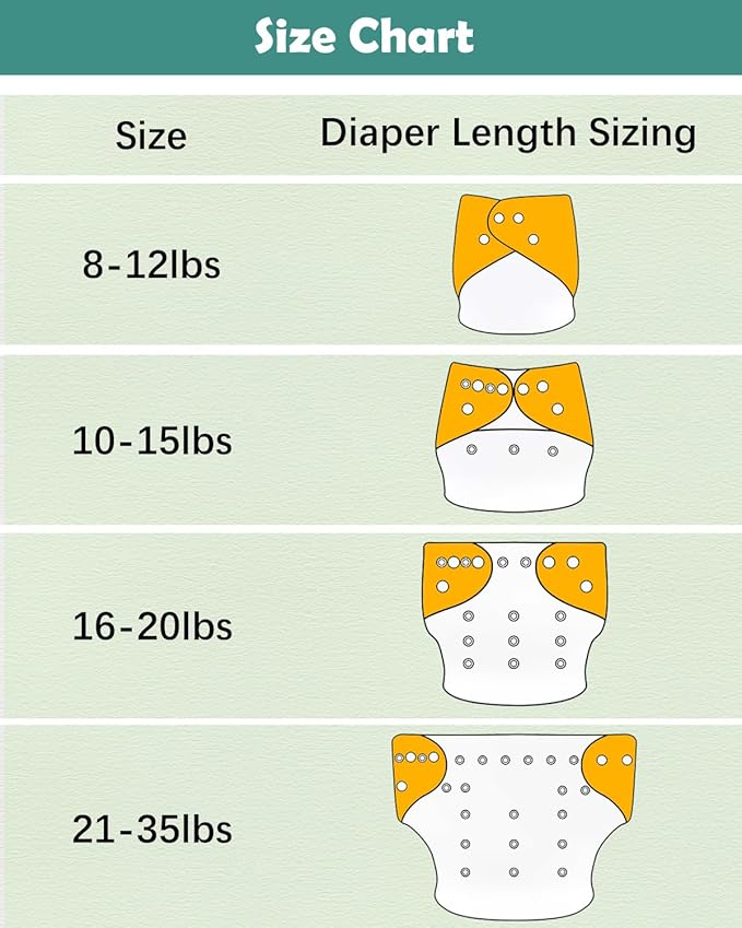 babygoal Dinosaur Cloth Diapers Pack of 13, Baby Reusable Washable Pocket Nappy, 6pcs Diapers+6pcs Rayon from Bamboo Inserts+Wet Bag 6FB16-MB-B