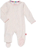 Magnetic Me Girls Modal Magnetic Baby Footie Pajamas | Silky Soft Modal Fabric | Baby Sleepers Available Sizes PRE - 24M