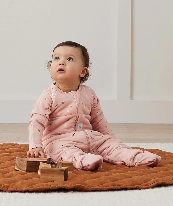 ergoPouch 2.5 TOG Sleeping Bag – Breathable, Cozy Sleepwear for Boys and Girls (6-12 Months, Daisies)