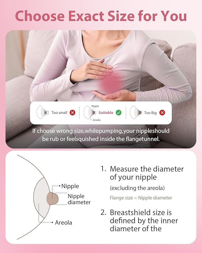 Electric Breast Pump Parts Compatible with Spectra S1/S2/9 Plus, 2Pcs Duckbill Valves and 2Pcs 30mm Flange (Not Original Spectra Accessories)