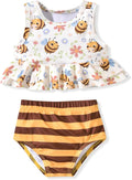 Aalizzwell Toddler Baby Girl Bathing Suit Two Piece Swimsuit Bikini Beach Wear