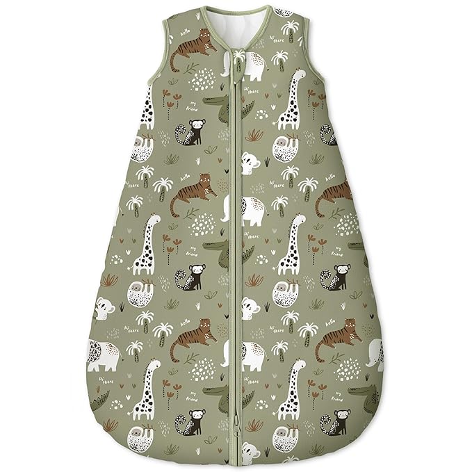Yoofoss Baby Sleep Sack 12-18 Months, TOG 2.5 Baby Wearable Blanket with 2-Way Zipper, 100% Organic Cotton Fabric Winter Newborn Sleeping sack, Warm Soft Comfy(Large)
