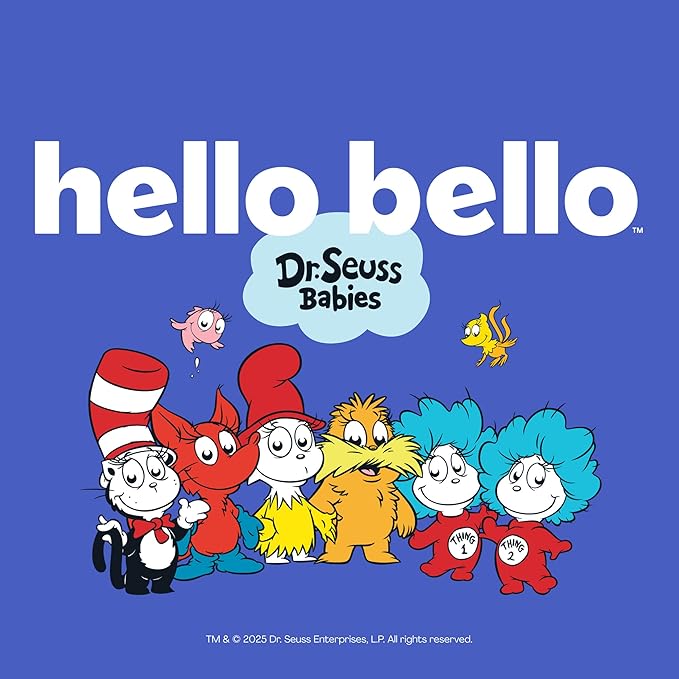 Hello Bello Dr. Seuss Babies Premium Diapers, Size 4, 58 Count: Softness & Protection for Sensitive Skin