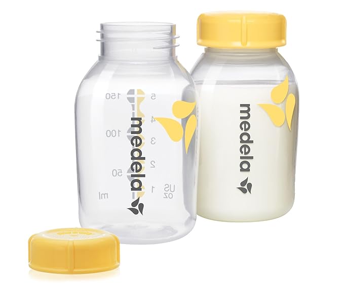 Medela Breast Milk Storage Cooler Bag with Contoured Ice Pack, 4 Bottles and Lids, Convenient Breastmilk Transport
