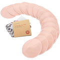 Organic Nursing Pads - 14 Washable Viscose Derived from Bamboo Breastfeeding Pads, Wash Bag, Reusable Breast Pads for Breastfeeding, Nipple Pads for Breastfeeding Essentials(Pink Sand, L 4.8")