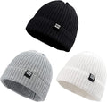 JANGANNSA Simple Knitted Baby Beanie Hip-Hop Boys Winter Hat Toddler Kids Bonnet for Girls 0-5Y