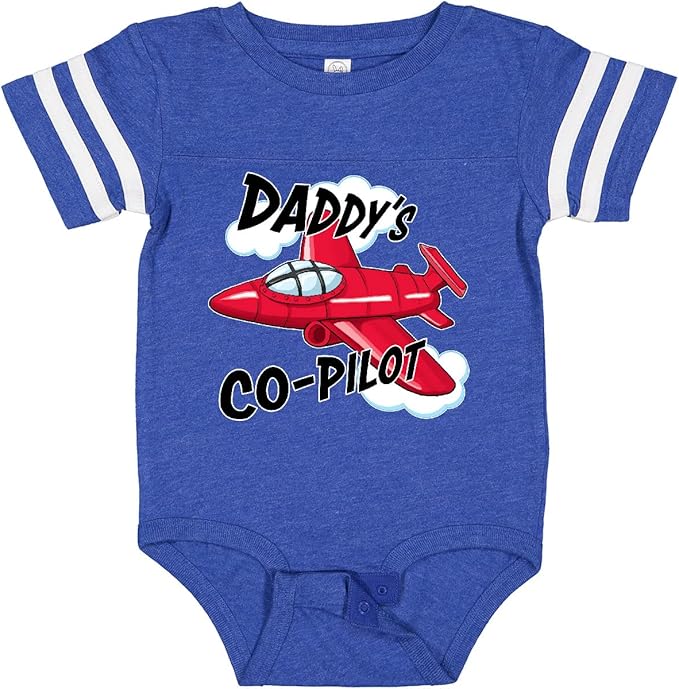 inktastic Daddys Co-Pilot for Fathers Day Baby Bodysuit