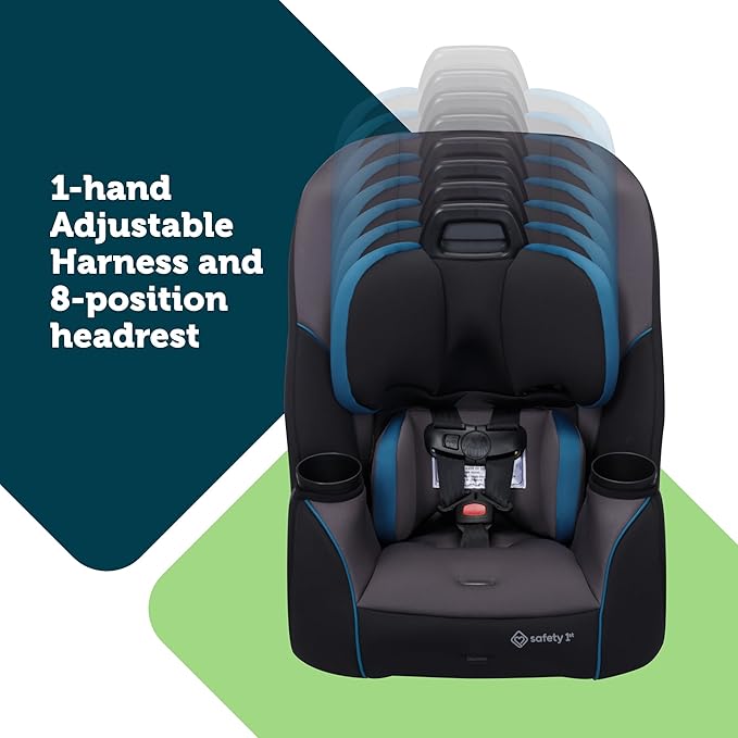 Safety 1st Crosstown Slim All-in-One Convertible Car Seat, City Storm