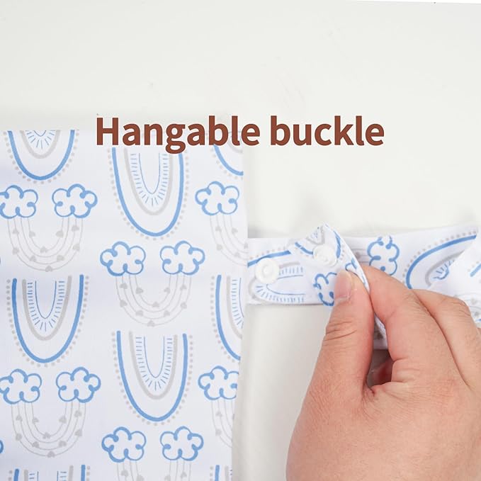 HappyFlute 9 Sets Newborn Baby Cloth Pocket Diapers Adjustable Reusable for Baby Boys and Girls(6-33 pounds,0-3 Years),One Wet Bag+4Diapers and 4Inserts (AD07)