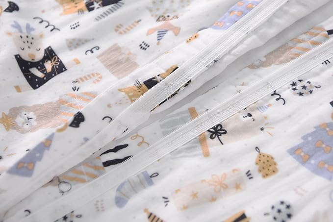 TADO MUSLIN Toddler Sleep Sack 1-2T, 0.5 TOG Lightweight Wearable Blanket, 100% Organic Cotton Muslin, Sleeveless, 2-Way YKK Zipper, OEKO-TEX Certified, 12-24 Months Sleeping Bag