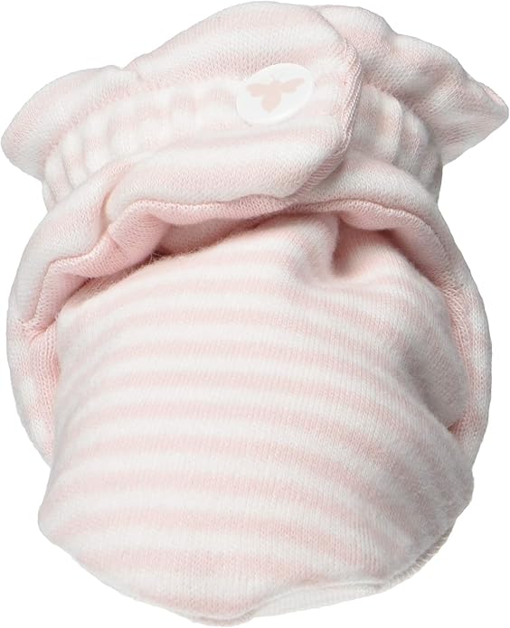 Burt's Bees Baby Unisex Booties Organic Cotton Newborn Essentials Shoes for Infants